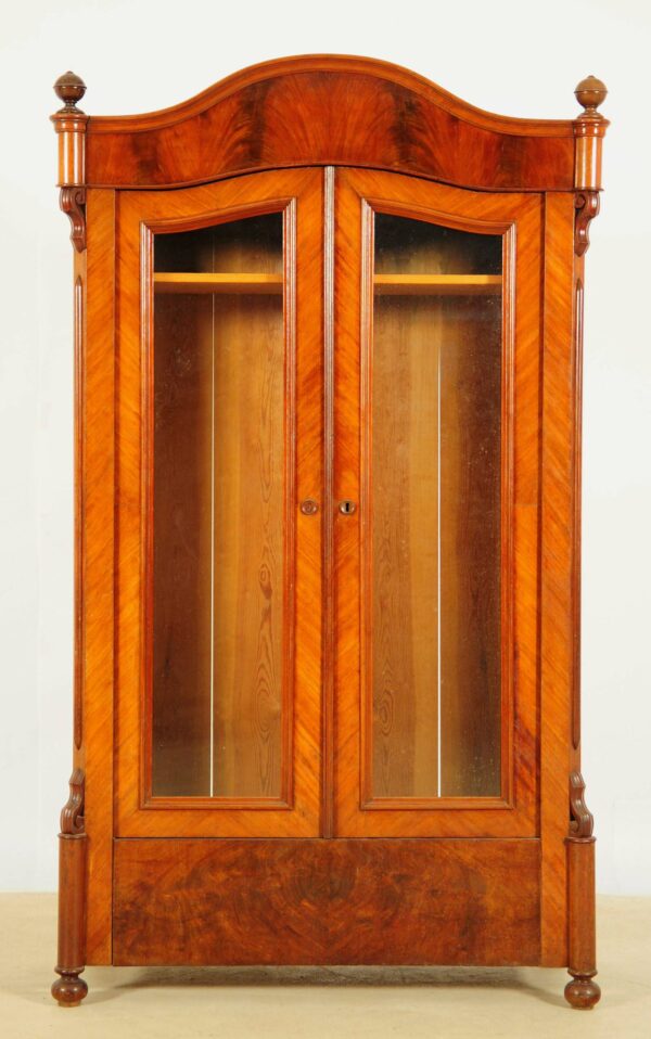 Elegante Louis Philippe Vitrine aus Mahagoni