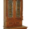 Historismus Bücherschrank mit Bank