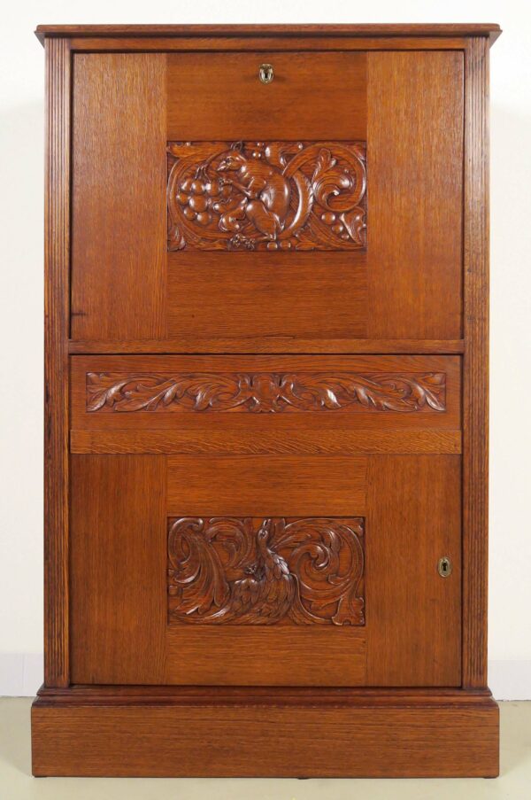 Restaurierter Jugendstil Barschrank / Kabinettschrank