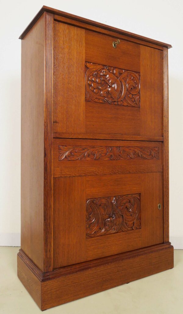 Restaurierter Jugendstil Barschrank / Kabinettschrank